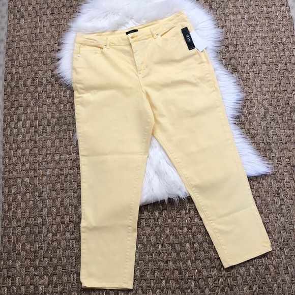 Isaac Mizrahi Denim - New light yellow Isaac Mizrahi IMNYC ankle Jean 16